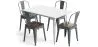 Pack Mesa de Jantar e 4 Cadeiras de Jantar Design Industrial - Nova Edição - Bistrot Stylix image 9