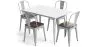 Pack Mesa de Jantar e 4 Cadeiras de Jantar Design Industrial - Nova Edição - Bistrot Stylix image 9