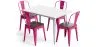 Pack Mesa de Jantar e 4 Cadeiras de Jantar Design Industrial - Nova Edição - Bistrot Stylix image 9