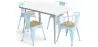 Pack Mesa de Jantar e 4 Cadeiras de Jantar com Braços Desenho Industrial - Nova Edição - Bistrot Stylix image 9