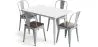 Pack Mesa de Jantar e 4 Cadeiras de Jantar Design Industrial - Nova Edição - Bistrot Stylix image 9