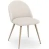 Cadeira de Jantar - Estofada em Tecido Bouclé - Design Escandinavo - Evelyne image 9
