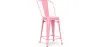 Banco Bar com Encosto - Design Industrial - 60cm - Stylix image 9