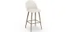 Banco estofado em tecido Bouclé - Design Escandinavo - Evelyne image 9