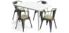 Pack Mesa de Jantar e 4 Cadeiras de Jantar com Braços Desenho Industrial - Nova Edição - Bistrot Stylix image 9