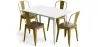 Pack Mesa de Jantar e 4 Cadeiras de Jantar Design Industrial - Nova Edição - Bistrot Stylix image 9