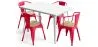 Pack Mesa de Jantar e 4 Cadeiras de Jantar com Braços Desenho Industrial - Nova Edição - Bistrot Stylix image 9