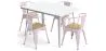 Pack Mesa de Jantar e 4 Cadeiras de Jantar com Braços Desenho Industrial - Nova Edição - Bistrot Stylix image 9