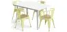 Pack Mesa de Jantar e 4 Cadeiras de Jantar com Braços Desenho Industrial - Nova Edição - Bistrot Stylix image 9