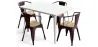 Pack Mesa de Jantar e 4 Cadeiras de Jantar com Braços Desenho Industrial - Nova Edição - Bistrot Stylix image 9