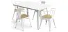 Pack Mesa de Jantar e 4 Cadeiras de Jantar com Braços Desenho Industrial - Nova Edição - Bistrot Stylix image 9