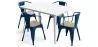 Pack Mesa de Jantar e 4 Cadeiras de Jantar com Braços Desenho Industrial - Nova Edição - Bistrot Stylix image 9