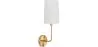 Candeeiro Aplique de Parede - Dourado com Abajur de Tecido - Miu image 9