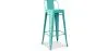 Banco Bar com Encosto - Desenho Industrial - 76cm - Nova Edição - Stylix image 9