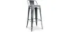 Banco Bar com Encosto - Desenho Industrial - 76cm - Nova Edição - Stylix image 9