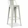 Banco Bar com Encosto - Desenho Industrial - 76cm - Nova Edição - Stylix image 9