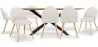 Pack Mesa de Jantar em Madeira Design Industrial (220cm) & 8 Cadeiras de Jantar Estofadas em Bouclé - Evelyne image 9