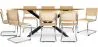 Pack Mesa de Jantar em Madeira Design Industrial (220cm) & 8 Cadeiras de Jantar em Rattan - Bruna image 9
