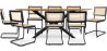 Pack Mesa de Jantar em Madeira Design Industrial (220cm) & 8 Cadeiras de Jantar em Rattan - Bastral image 9