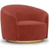Poltrona de Design Curvo - Estofada em Veludo - Herina image 9