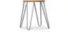 Banco Hairpin - 42cm - Madeira clara e metal image 9