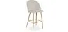 Banqueta Estofada em Veludo - Design Escandinavo - Evelyne image 9