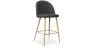 Banco estofado em tecido - Design escandinavo - 66cm - Evelyne image 9