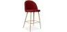 Banco estofado em tecido - Design escandinavo - 66cm - Evelyne image 9