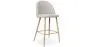 Banco estofado em tecido - Design escandinavo - 66cm - Evelyne image 9