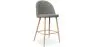 Banco estofado em tecido - Design escandinavo - 66cm - Evelyne image 9