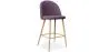Banco estofado em tecido - Design escandinavo - 66cm - Evelyne image 9