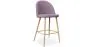 Banco estofado em tecido - Design escandinavo - 66cm - Evelyne image 9