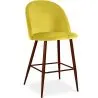 Banco estofado em veludo - Design escandinavo - 66cm - Evelyne image 9