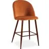 Banco estofado em veludo - Design escandinavo - 66cm - Evelyne image 9