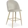 Banqueta Estofada em Veludo - Design Escandinavo - 66cm - Evelyne image 9