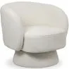 Poltrona Estofada em Tecido Bouclé - Design Curvo - Dresa image 9
