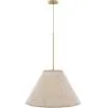 Lustre de Teto Suspenso com Abajur de Tecido Bege - Fula image 9