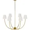 Lustre de Teto Dourado com 6 Abajures - Arena image 9