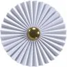 Luminária de Parede Flor em Metal Branco e Dourado - 40CM image 9
