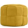 Puff Quadrado Estofado em Veludo Cotelê - Design Moderno - Cube image 9