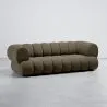 Sofá Estofado em Veludo - Estilo Moderno - 2/3 Lugares - Curvo Teddy image 9