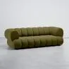 Sofá Estofado em Veludo - Estilo Moderno - 2/3 Lugares - Curvo Teddy image 9