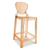 Banco Bar com Encosto - Design Transparente - 75cm - Victoria Queen image 9
