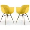 Cadeira de Jantar - Design Escandinavo - Pernas de Madeira - Pack de 2 - Nordika image 9