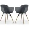 Cadeira de Jantar - Design Escandinavo - Pernas de Madeira - Pack de 2 - Nordika image 9