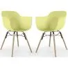 Cadeira de Jantar - Design Escandinavo - Pernas de Madeira - Pack de 2 - Nordika image 9
