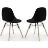 Cadeira de Jantar - Design Escandinavo - Pernas de Madeira - Pack de 2 - Skögur image 9