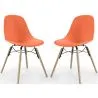 Cadeira de Jantar - Design Escandinavo - Pernas de Madeira - Pack de 2 - Skögur image 9