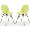 Cadeira de Jantar - Design Escandinavo - Pernas de Madeira - Pack de 2 - Skögur image 9