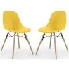 Cadeira de Jantar - Design Escandinavo - Pernas de Madeira - Pack de 2 - Skögur image 9